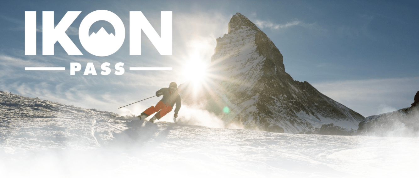 skier and mountain IKON